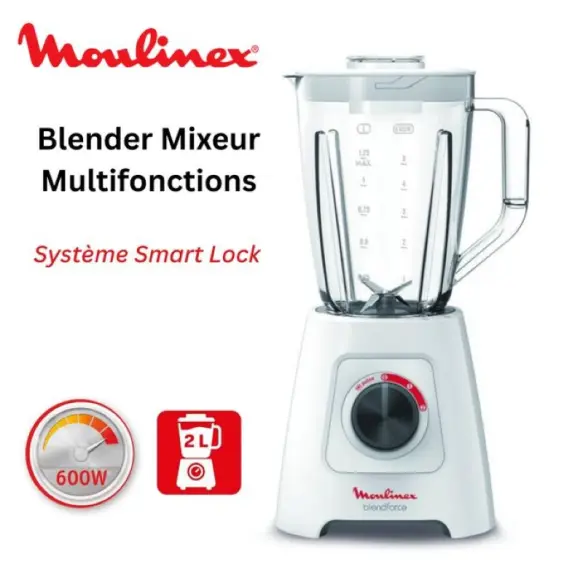 Blender Moulinex Blendforce 600W – Fonction Glace Pilée